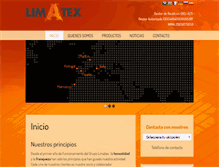 Tablet Screenshot of grupolimatex.com